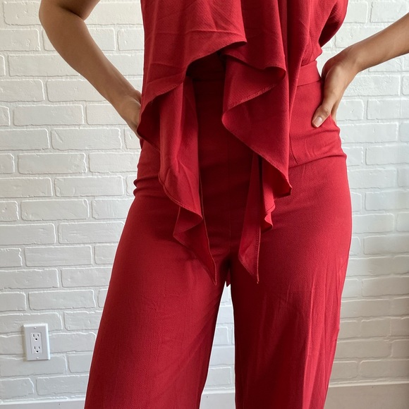 NWT Rust halter top jumpsuit - Picture 2 of 11
